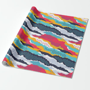 Presente Papel de parede colorido abstrato com polka 