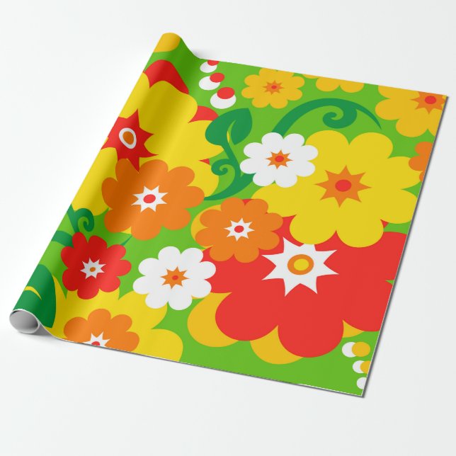 Presente Papel de parede de alimentação da Flor Engraçado (Desenrolado)