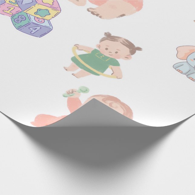 Presente Papel de Parede de Bebê Menina Fofa – Adorável e E (Ponta)