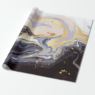 Presente papel de parede de luxo. Mármore rosa e preto e o