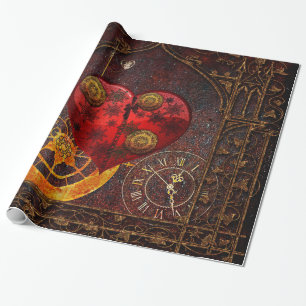 Presente Papel de parede dos corações de Steampunk do