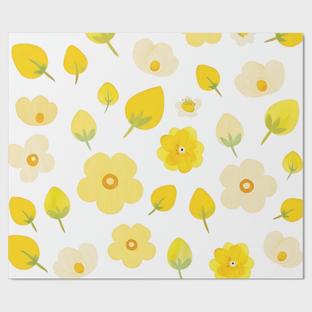 Presente Papel de parede Ouro Bloom Luxe (Aberto)