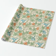 Papel de Parede Vitoriano Treliça William Morris