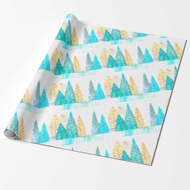 Presente Papel de pinheiro excêntrico (Desenrolado)
