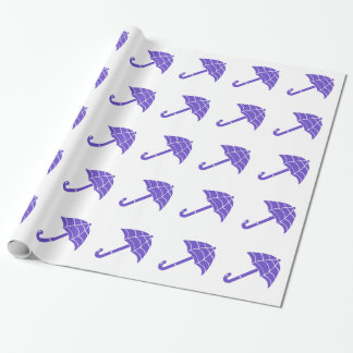 Presente Papel de quebra-chuva roxo