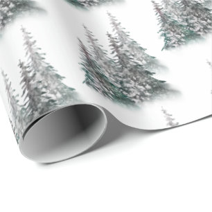 Presente Papel de Quebra de Árvores de Natal em Água  Ver