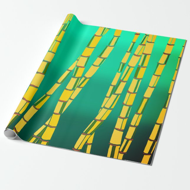 Presente Papel de quebra de bambu (Desenrolado)
