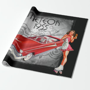 Presente Papel de quebra de estilo de Anos 50