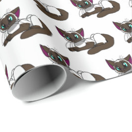 Presente Papel de quebra de Gatinho siamês