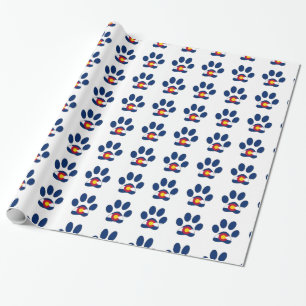 Presente Papel de quebra de impressão do padrão de impres