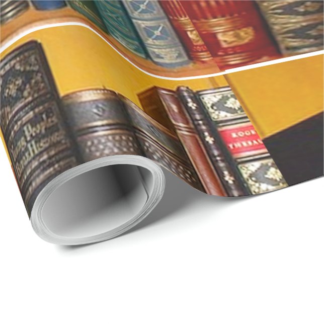 Presente Papel de quebra de livros antigos (Ponta do rolo)