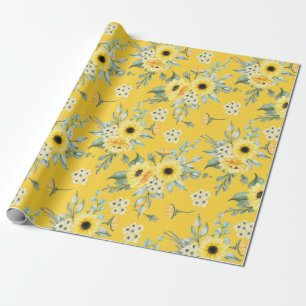 Presente Papel de quebra de padrão floral