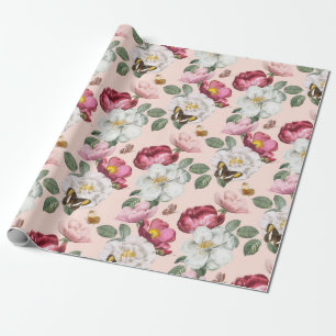 Presente Papel de quebra de padrão floral