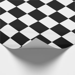 Presente Papel De Quebra Verificado Preto E Branco