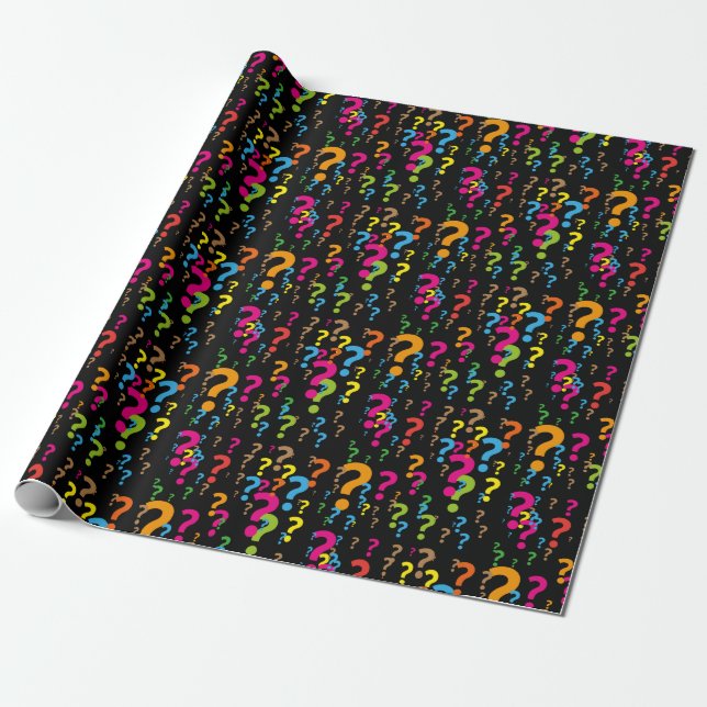 Presente Papel de regalo Interrogante (Desenrolado)