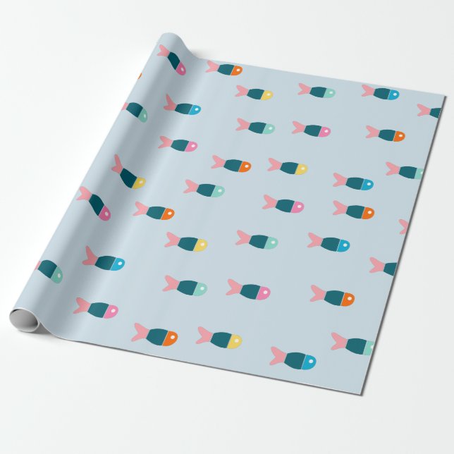Presente Papel de regalo peces (Desenrolado)