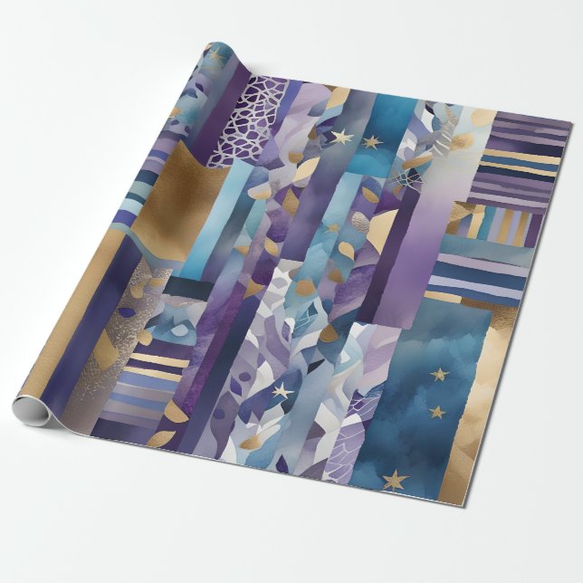Presente papel de revestimento de manta de retalhos (Desenrolado)