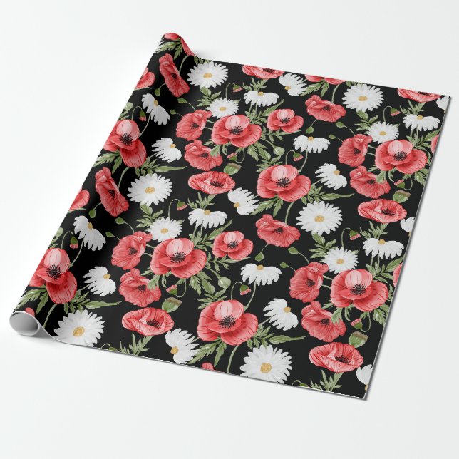 Presente Papel de revestimento de padrão floral (Desenrolado)