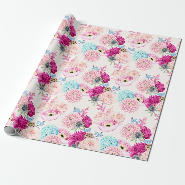 Presente Papel de revestimento de padrão floral (Desenrolado)