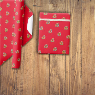 Presente Papel de revestimento vermelho moderno do padrão c