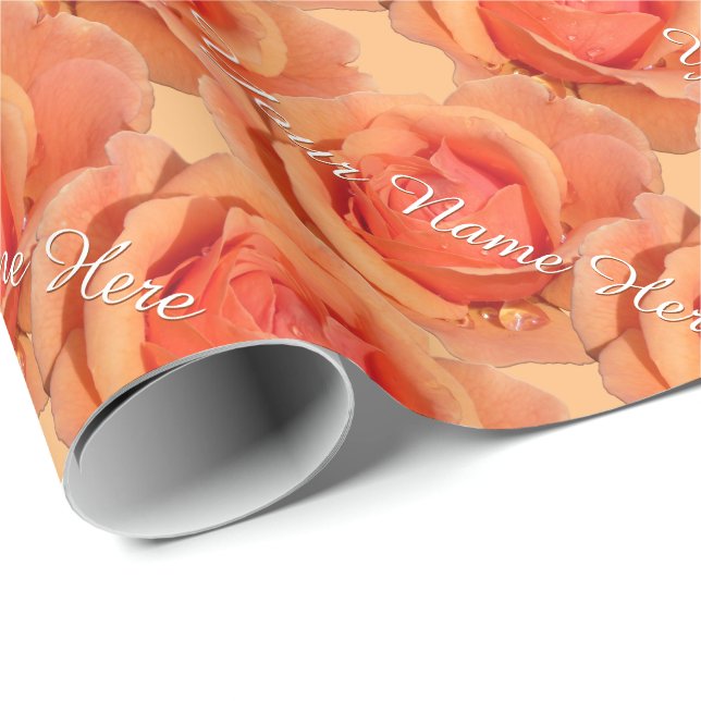 Presente Papel de Rosa personalizado de moldagem de Rosa la (Ponta do rolo)
