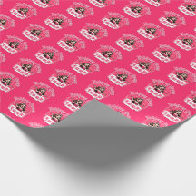 Papel de Wraping Queen, a rosa, Mahjong