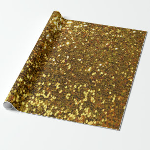Presente Papel Dourado de empacotamento por brilho