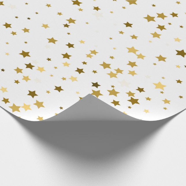 Presente Papel Dourado de moldagem de estrelas (Ponta)