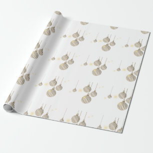 Presente Papel Dourado de moldagem de Natal