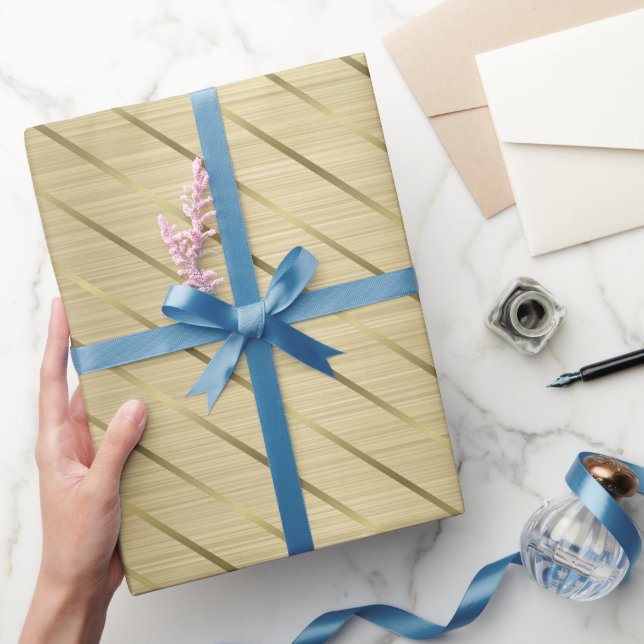 Presente Papel Dourado para enrolamento Elegante de luxo (Presentear)