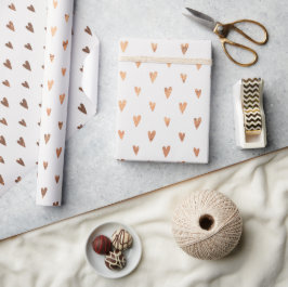 Presente Papel Elegante Dourado para enrolamento de Dias de
