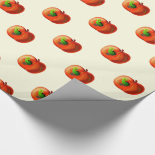 Presente Papel Envolvente Enrolador de Maçã Engraçado