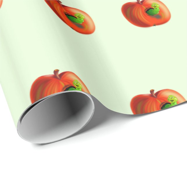 Presente Papel Envolvente Enrolador de Maçã Engraçado (Ponta do rolo)