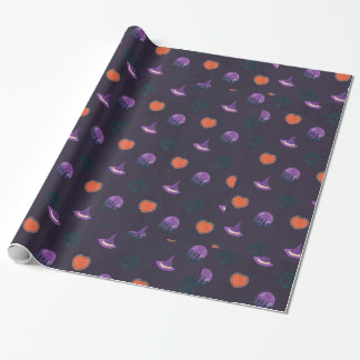 Presente Papel Escuro de Molho de Halloween