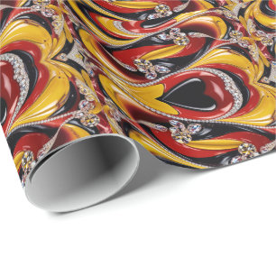 Presente Papel especial de embrulho com cores belgas