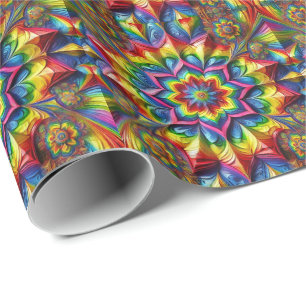 Presente Papel especial de embrulho com cores LGBTQ