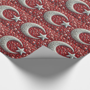 Presente Papel especial de embrulho com cores turcas