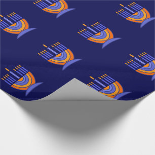 Presente Papel feliz de Hanukkah/papel de embrulho de