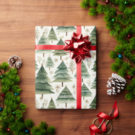 Presente Papel Festivo de Enrolamento de Árvores de Natal