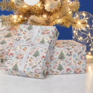Presente Papel festivo, encantador de embrulho de Natal
