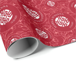 Presente Papel Floral Chinês Tradicional de Invasão de Casa
