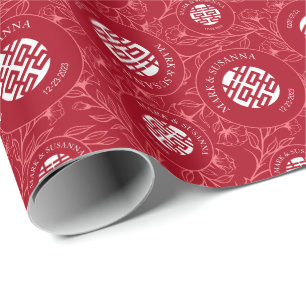 Presente Papel Floral Chinês Tradicional de Invasão de Casa