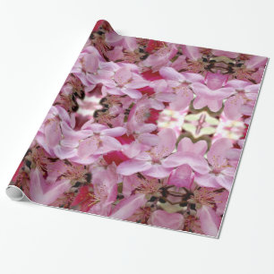 Presente Papel Floral de Embrulhamento de Sonhos, 30 em x 6