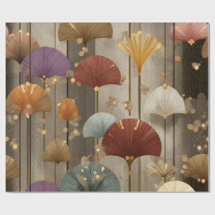 Presente Papel Floral de Ventilador Japonês de Luxo   Elega