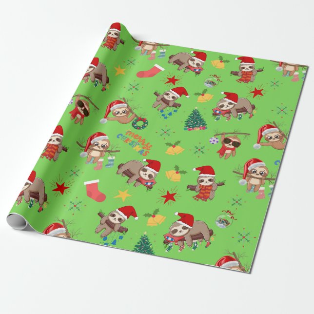 Presente Papel Lopado de Natal (Desenrolado)