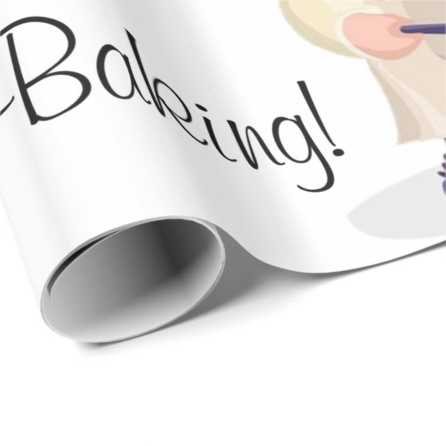 Presente Papel Luminoso De Envolvimento, Bolo De Panificaçã (Ponta do rolo)