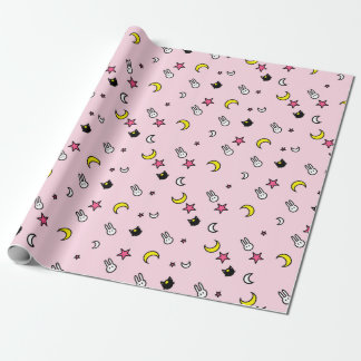 Presente Papel Lunar de Moldagem em Estrelas de Bunny Cat