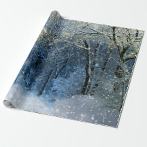 Papel Mágico de ondulação de neve na planície