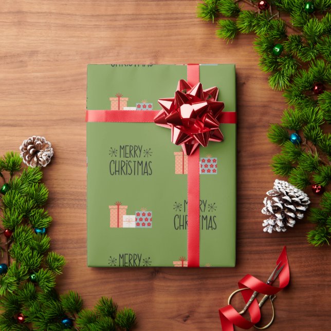 Presente Papel Moderno de Moldagem de Natal (Presente de Natal)