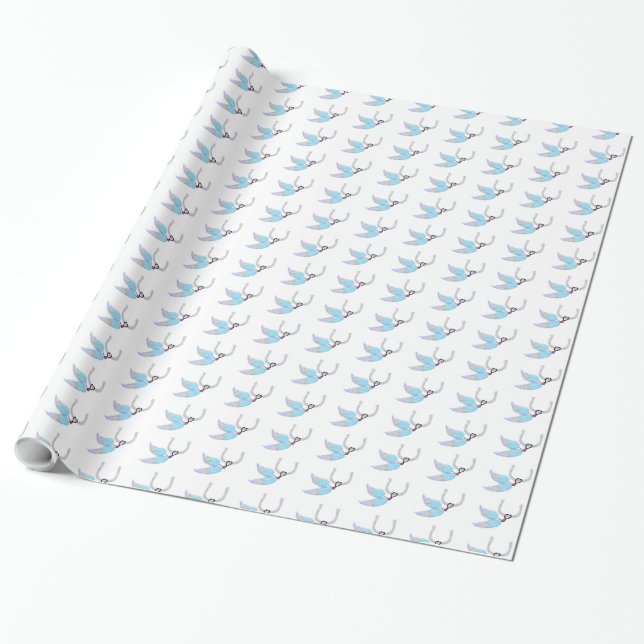 Presente Papel para enrolar penas de ferradura (Desenrolado)